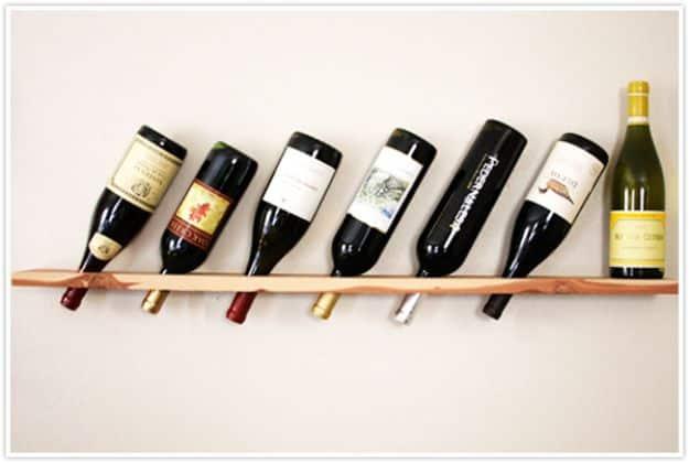 Wood Plank Wine Rack, cheap to pull off with dollar store finds and proof a small change makes a real difference