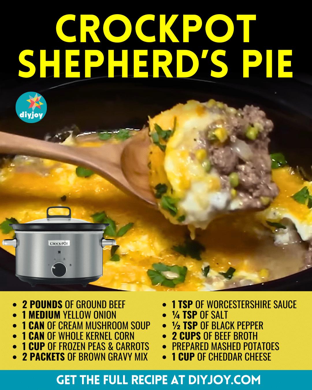 Easy Crockpot Shepherd’s Pie Recipe