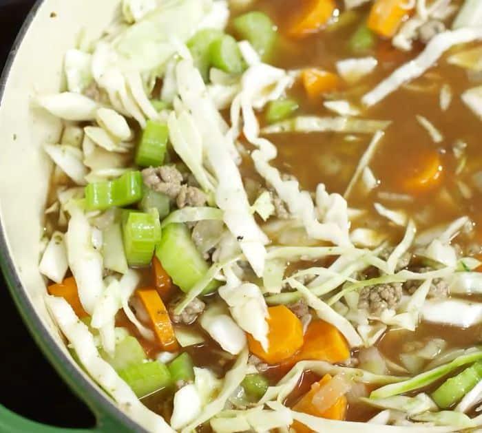 How to Make Ground Beef and Cabbage Soup