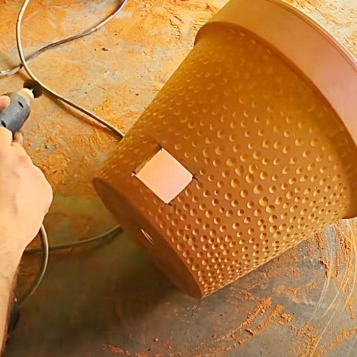 How To Make A Grill From A Flower Pot - Easy DIY Grill - DIY Outdoor Cooking