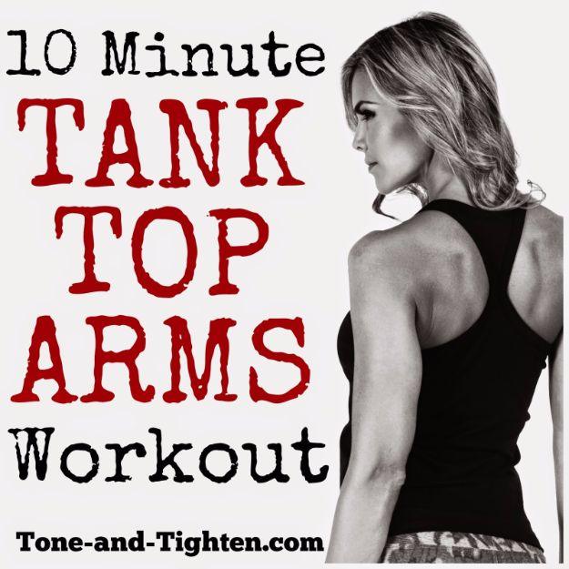 10 Minute Tank Top Arms, a fast home routine, low impact enough for a groggy start and a session worth doing again tomorrow