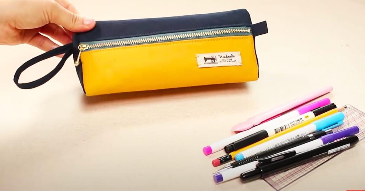DIY Triangle Pencil Case