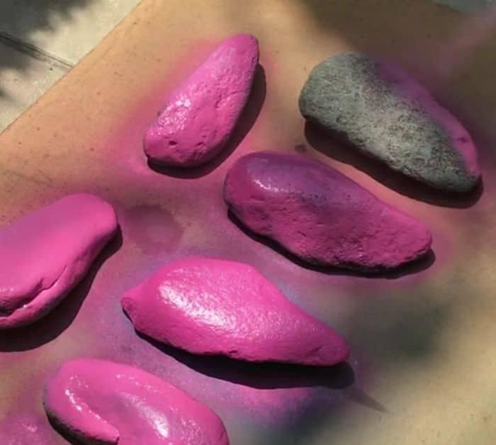 Easy To Make DIY Rock Flower Garden