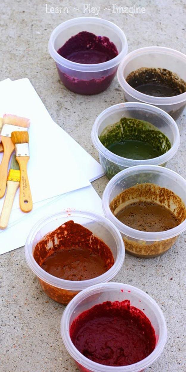 Cheap Outdoor Crafts for Kids to Make | DIY Mud Paint | DIY Projects & Crafts by Sueeye at
