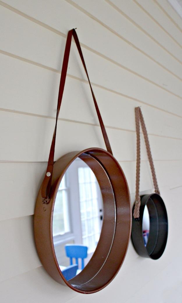 Sailor's Mirror Anthro Knock Off, low effort once the supplies are laid out and charm that photographs better than it costs