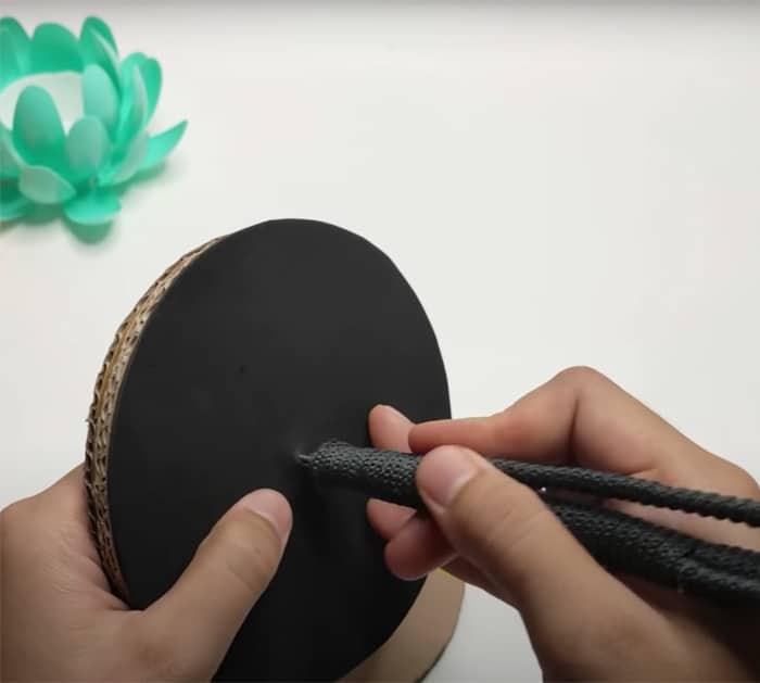 upcycling spoons into candle holders