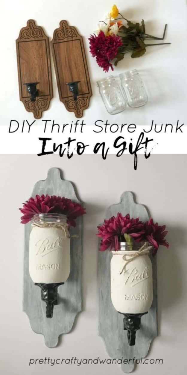 DIY Thrift Store Junk Into A Gift, a thrift store makeover, easy enough for a beginner and a charming handmade detail