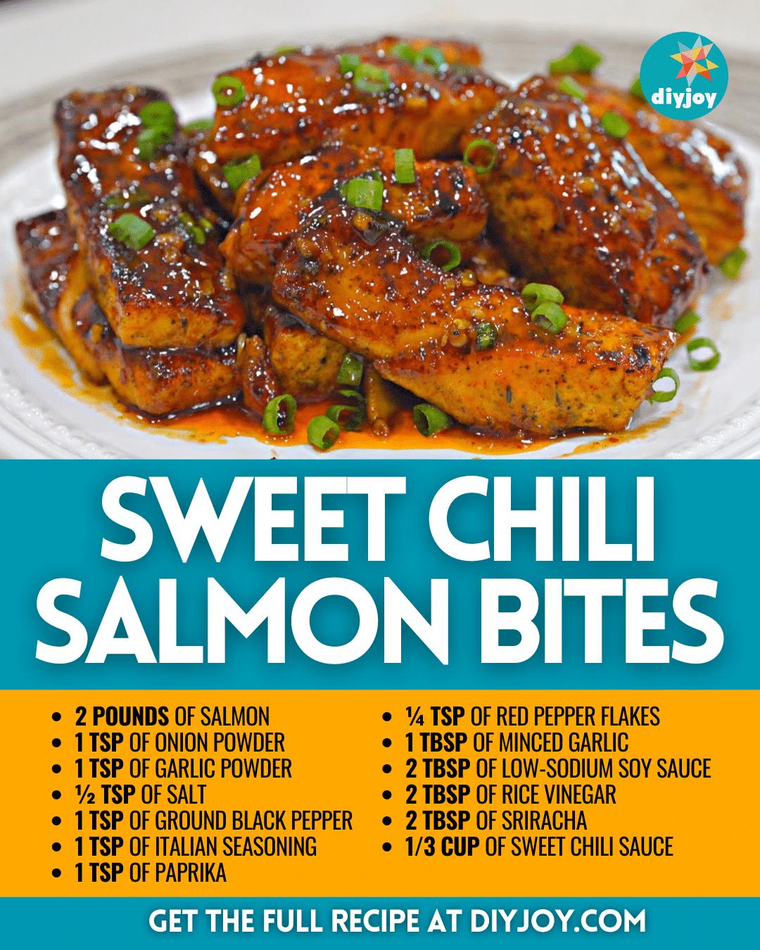Easy Sweet Chili Salmon Bites Recipe
