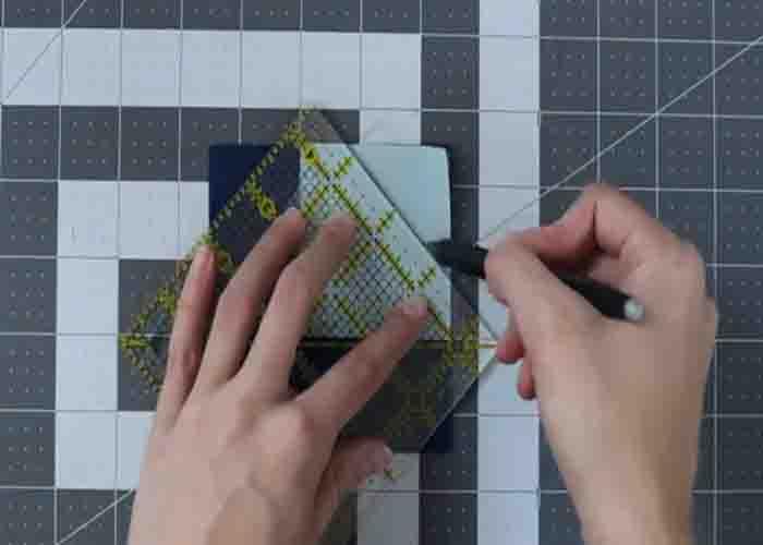 Snowballing the quilt piece