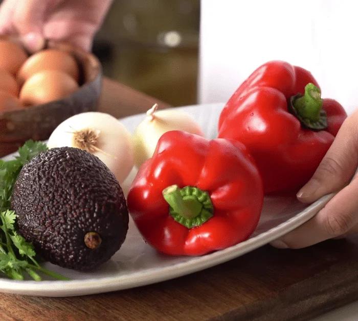 Ingredients for Breakfast Burrito