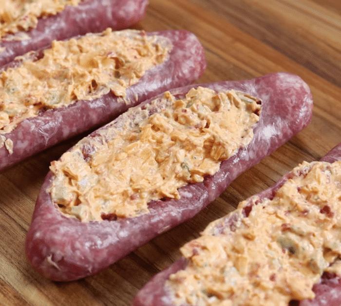 Ingredients for Bacon-Wrapped Sausage Poppers