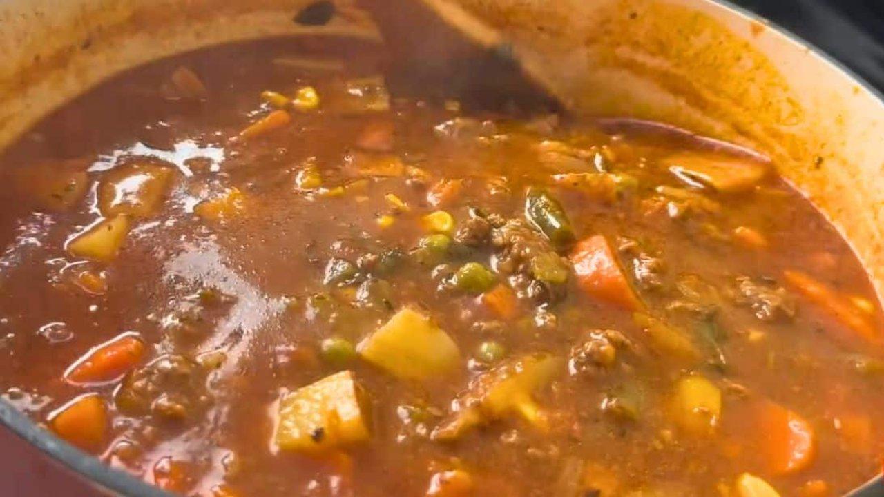 Old-School Beef and Vegetable Soup Recipe