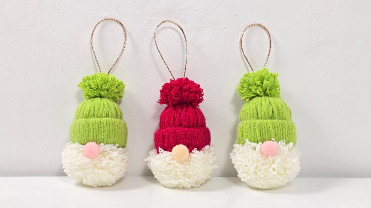 Decorate Your Tree With Adorable 5 Minute Santa Gnome Ornaments