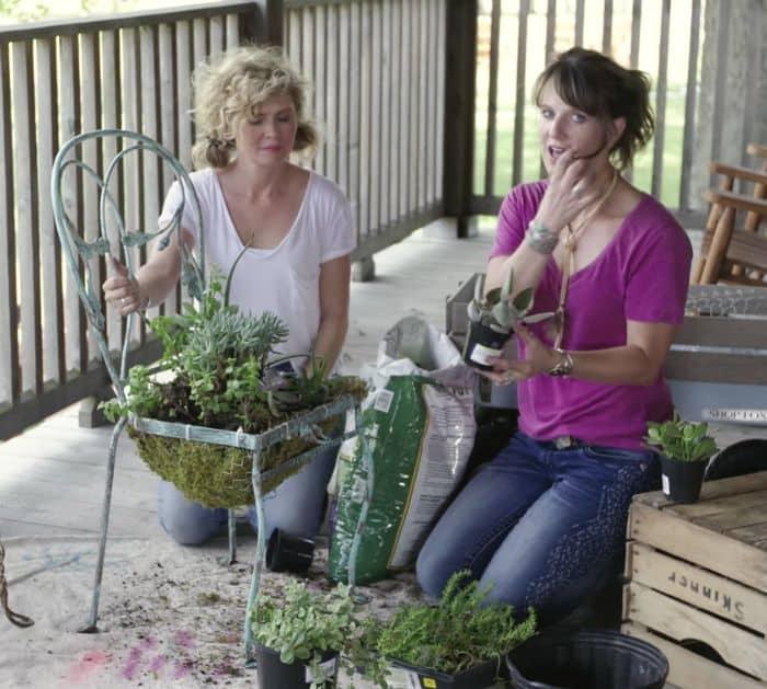 How To Make An Old Chair Planter
