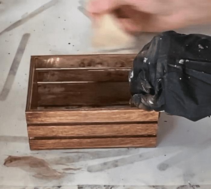 Dollar Tree Wood Crate DIY Projects organizer