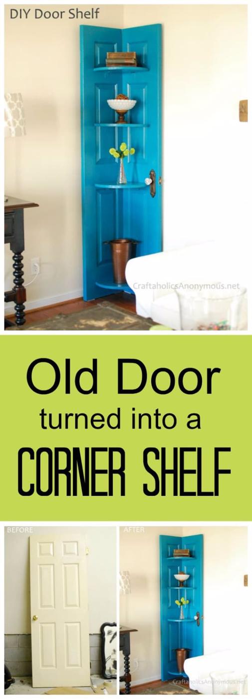 DIY Corner Door Shelf, a handmade storage solution, quick enough to finish before nap time and a keepsake worth handing down