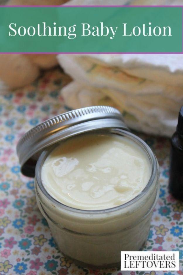 Soothing Homemade Baby Lotion, quick enough to finish before it needs reheating and the lotion that gets requested by name