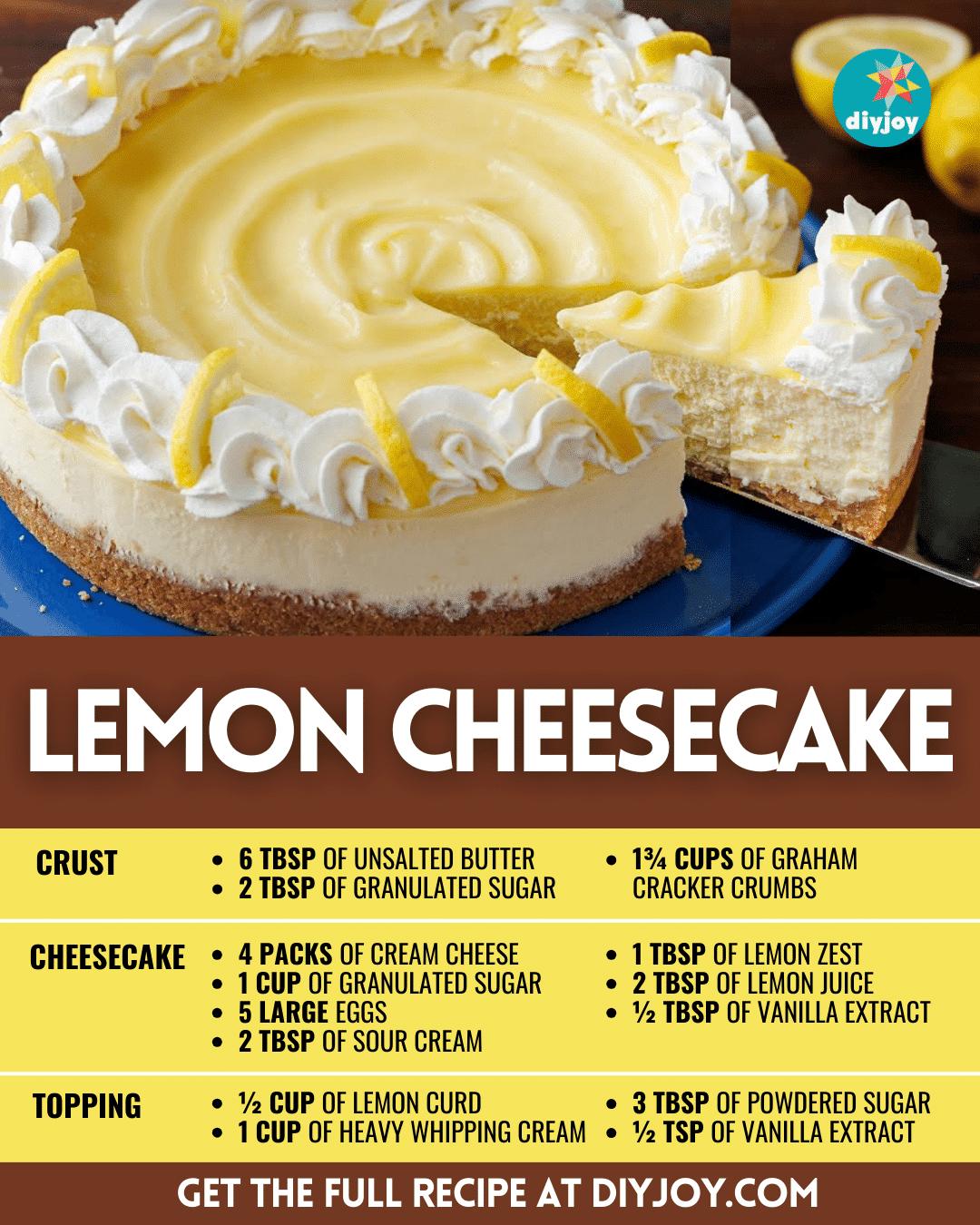 Easy Lemon Cheesecake Recipe