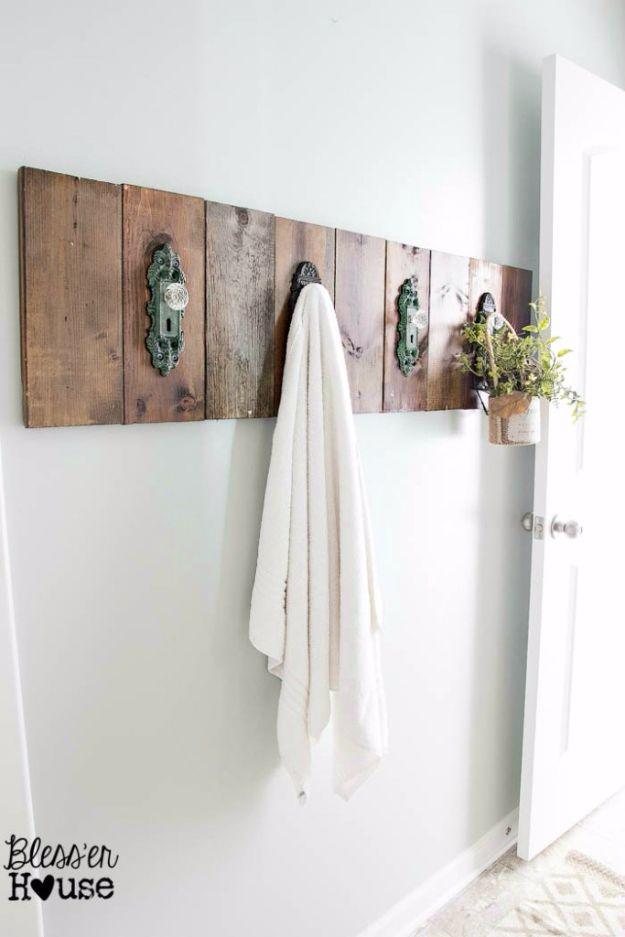 Modern Farmhouse Towel Rack, simple enough for a first attempt at the idea and style that outlasts the trend it started with