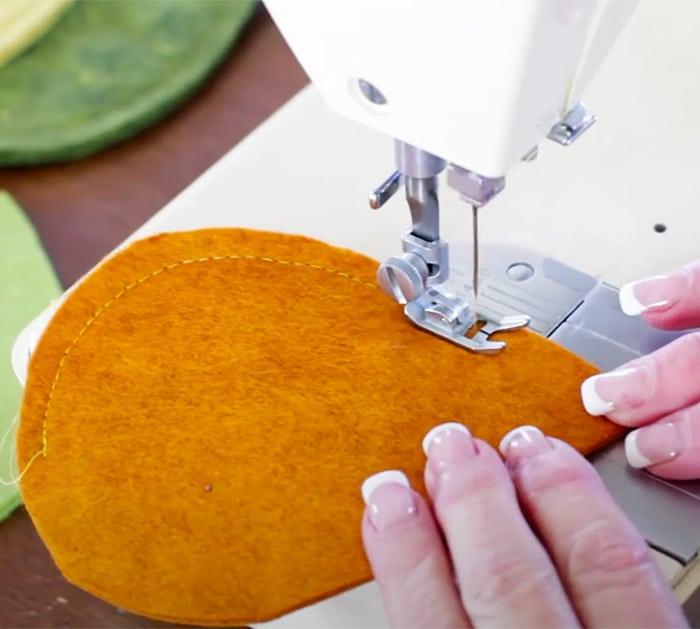 How To Sew Fall Fabric Coasters - Quick and Easy DIY Sewing