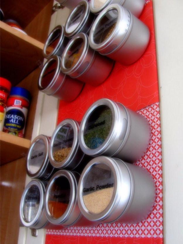 Magnetic Spice Rack Organization, a popular choice on this list and a simple fix for a cluttered space