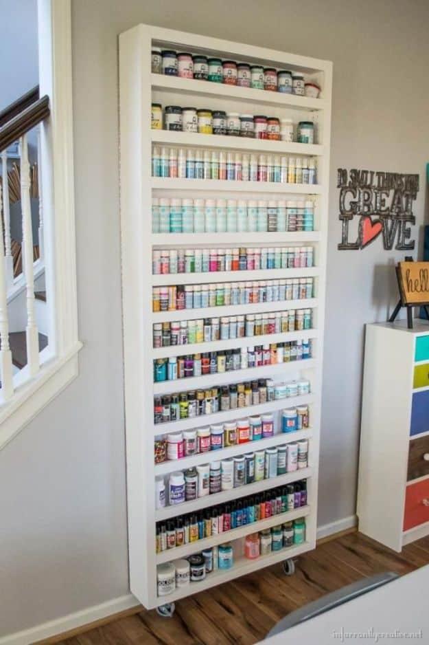 Hidden Craft Room Storage, a project the whole family can help with and worth adding to the weekend project list