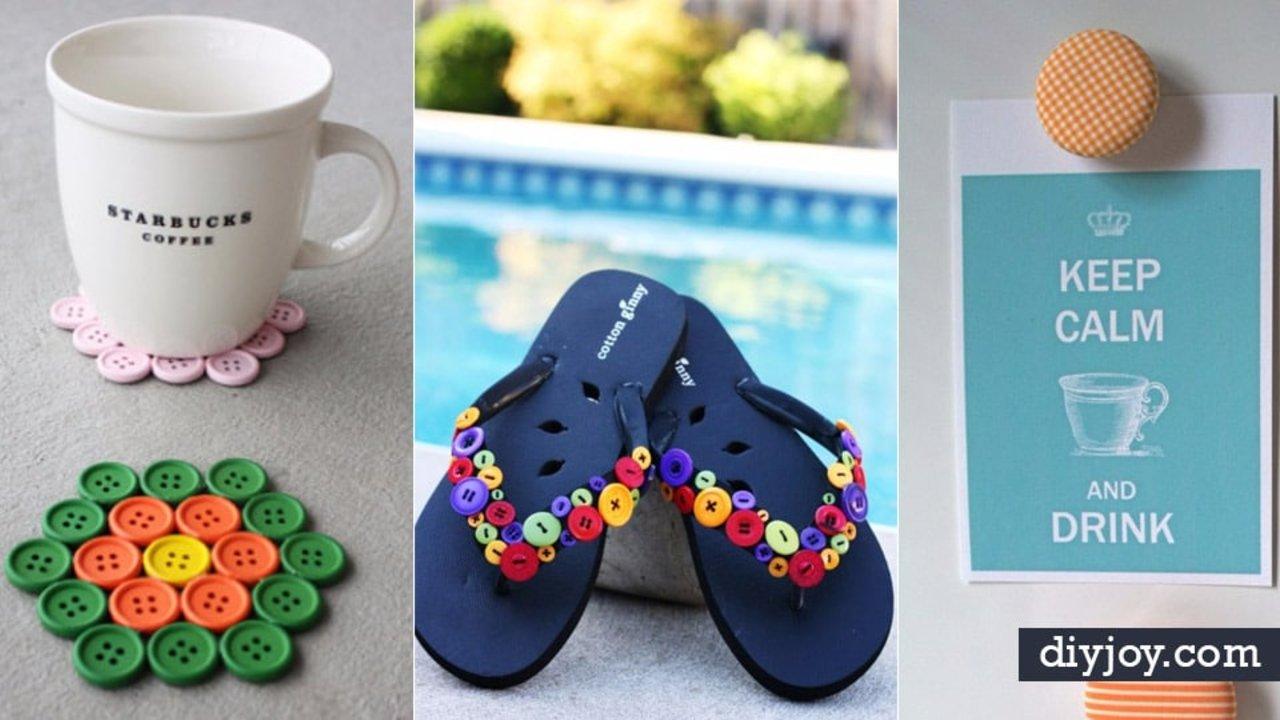 18 Button Crafts to Empty Out the Button Jar
