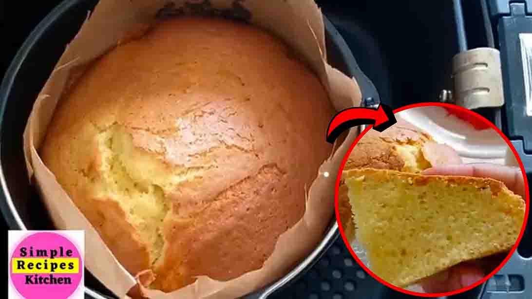 Air Fryer Vanilla Cake Recipe
