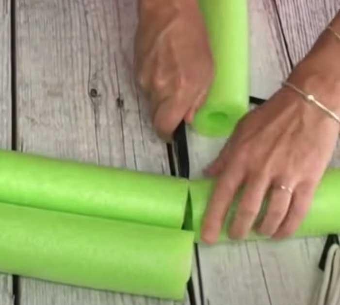 Cut Up Pool Noodles For DIY Cooler - Summer DIY