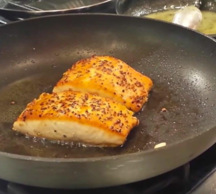 Make ten minute lemon butter salmon recipe