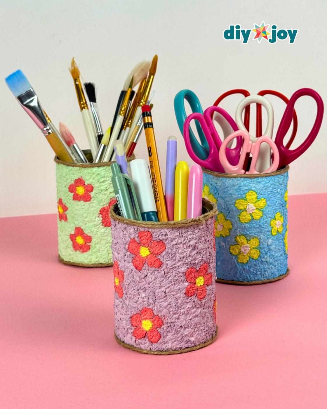 Tin Can Desk Organizer