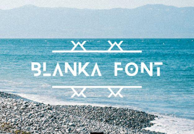 Best Free Fonts To Download for Crafts and DIY Projects - Blanka Font - Cute, Cool and Professional Looking Font Ideas for Teachers, Crafters and Wedding Decor - Calligraphy, Scrip