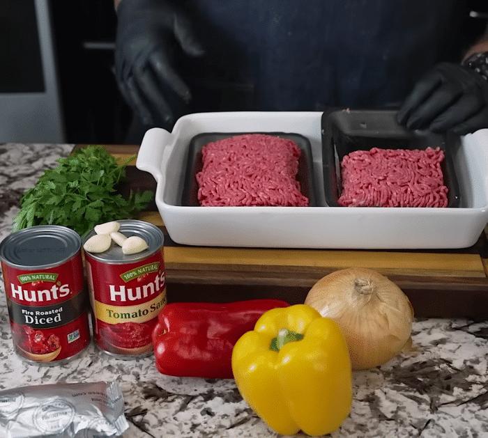 Ingredients for Beef Noodle Casserole