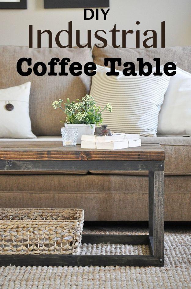 Industrial Coffee Table, one of the best picks on this list and an idea that is easy to recreate at home