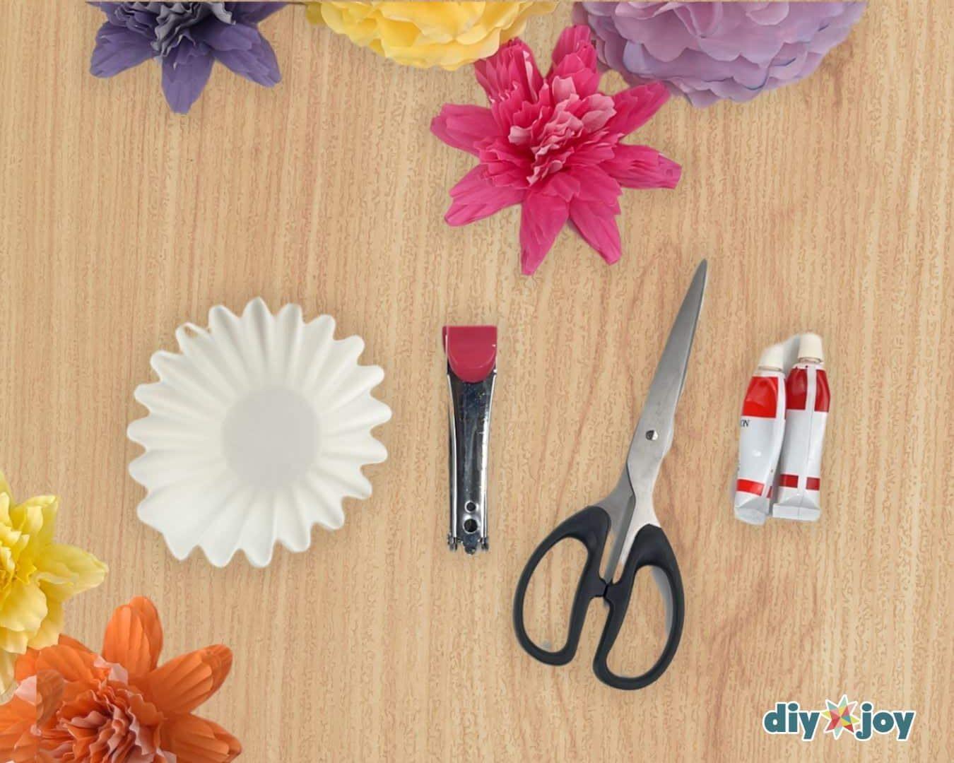 Coffee Filter Flowers — opening the petals