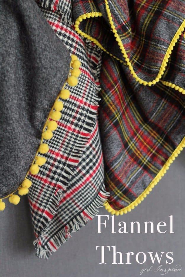 DIY Sewing Gift Ideas for Adults and Kids, Teens, Women, Men and Baby - Easy Flannel Throw Blankets - Cute and Easy DIY Sewing Projects Make Awesome Presents for Mom, Dad, Husband,