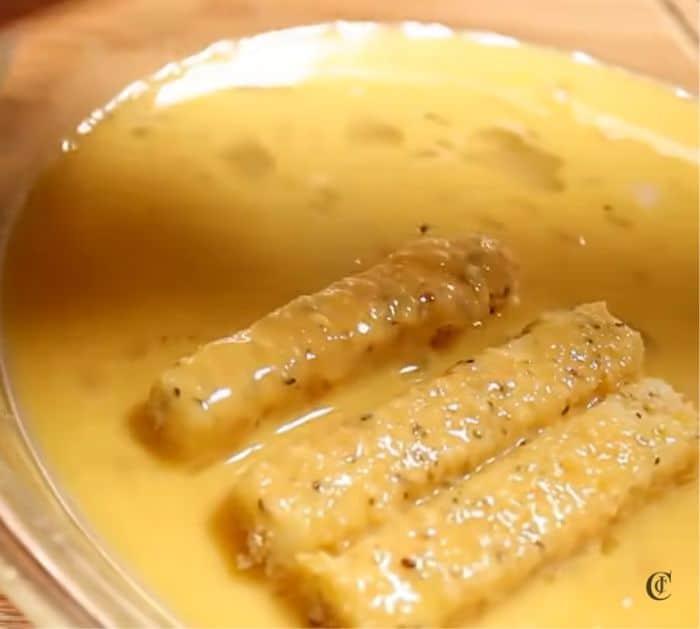 Restaurant-Style Mozzarella Sticks Recipe Instructions