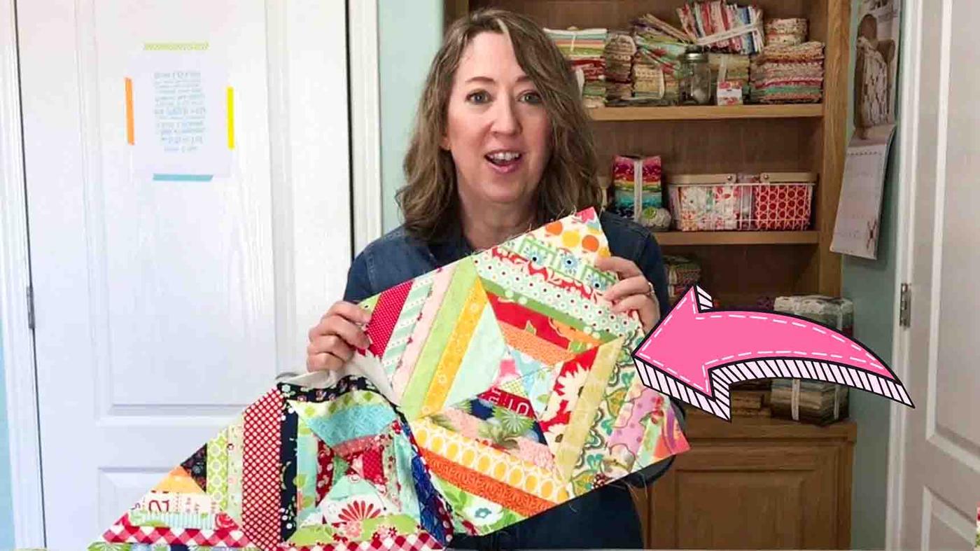Easy String Quilt Block Tutorial