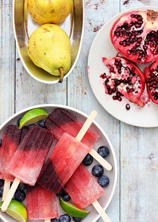 Labor Day Party Cocktail Recipes - Patriotic PomeLabor Day Party Cocktail Recipes - Patriotic Pomegranate Popsicle Recipe - DIY Projects & Crafts by Sueeye at Popsicle Recipe - DIY