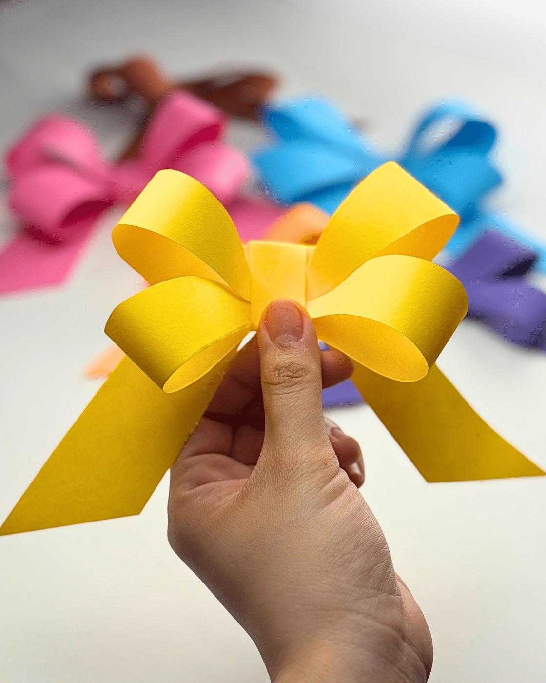 Paper Bow — how to make a paper bow