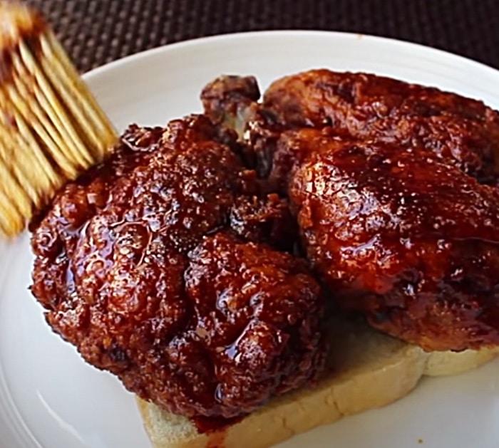 Brush Hot Wing Sauce Over Your Fried Chicken