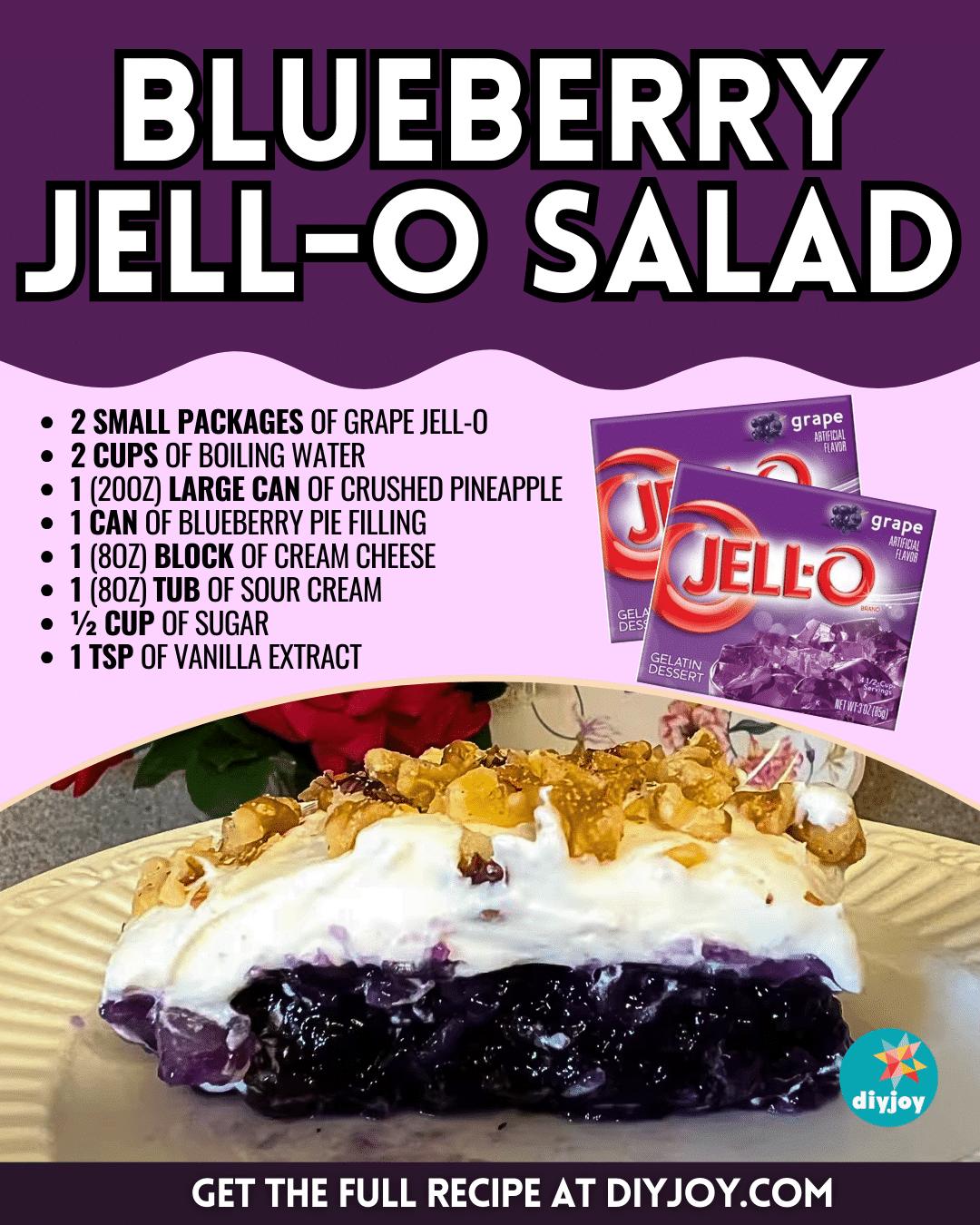 Easy Blueberry Jell-O Salad Recipe