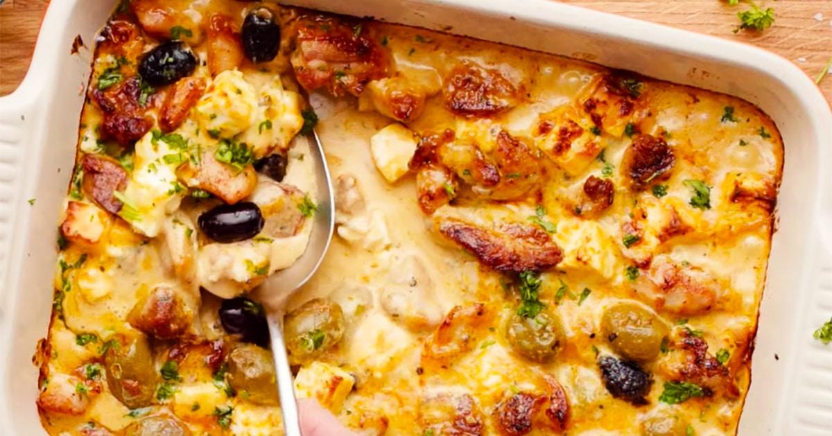 1-Minute Recipe: Keto Pesto Chicken Casserole