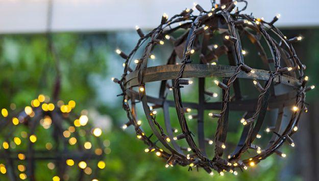 Outdoor Globe Lights, a backyard evening glow, easy to pull off during a single afternoon and a keepsake worth handing down