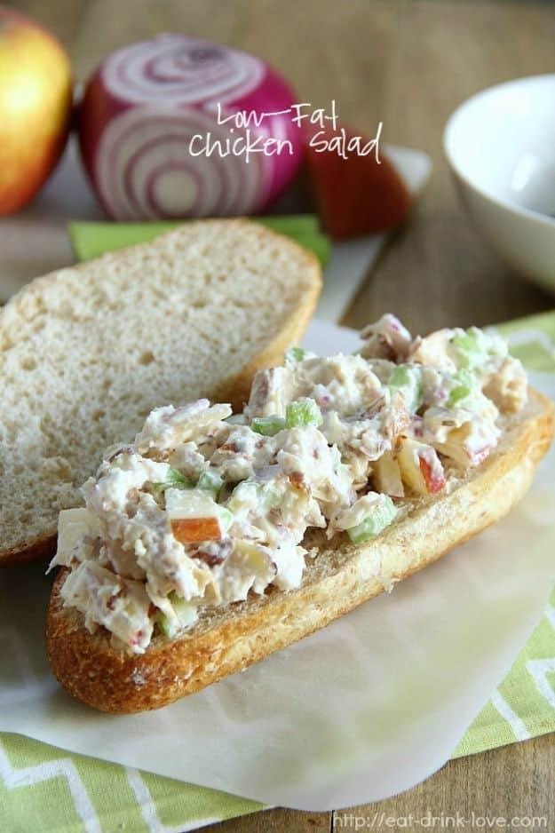Low-Fat Chicken Salad, made with pantry staples most cooks already have and comfort that beats anything from a takeout bag