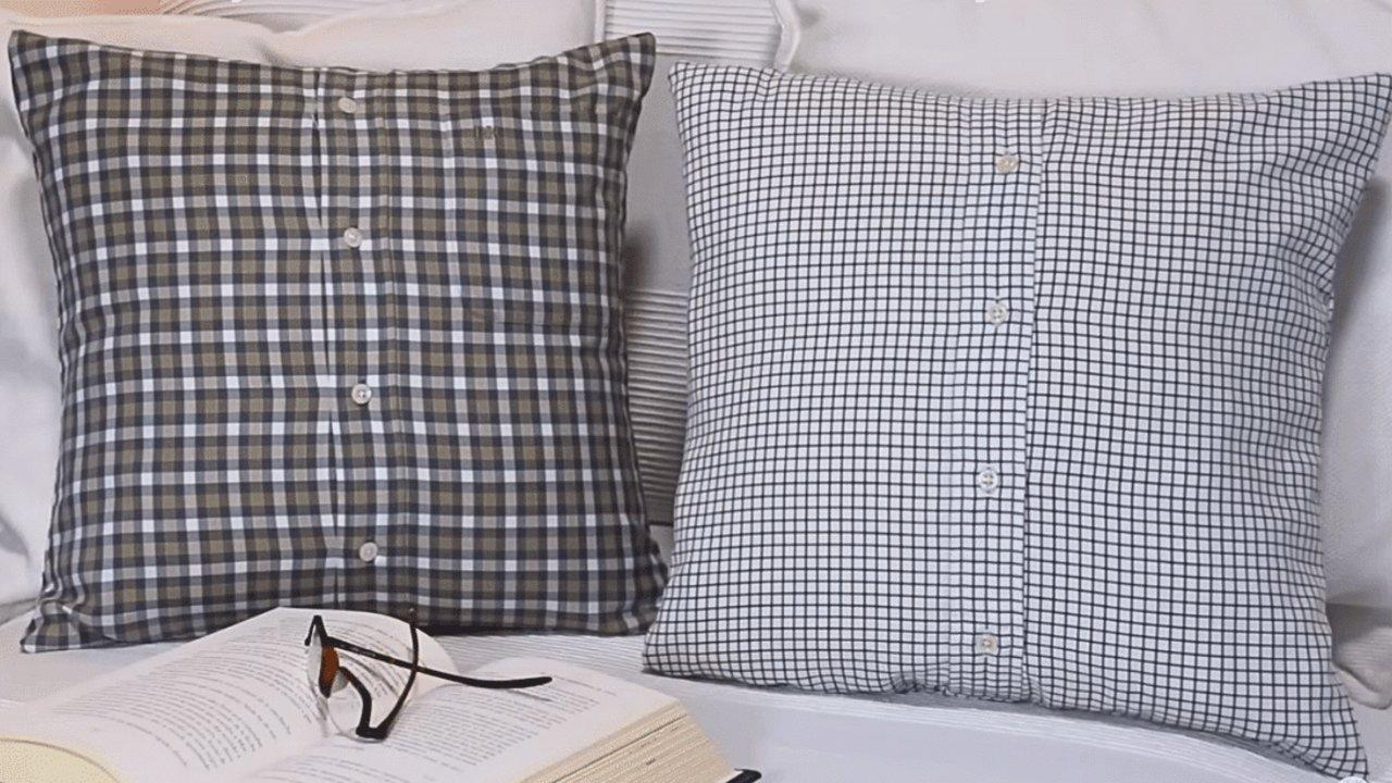 How to Upcycle an Old Shirt Into a Pillowcase