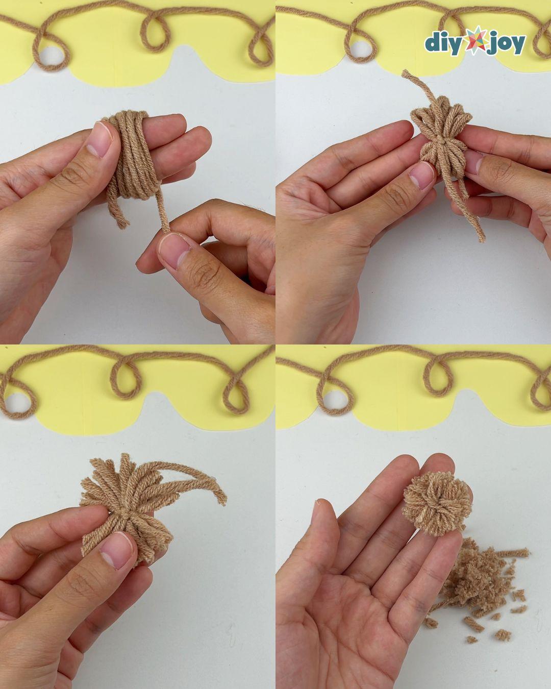 Yarn Dog Keychain — make the feet