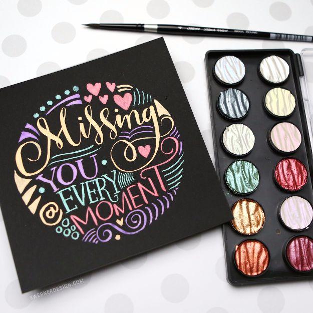 Brush Lettering Tutorials - Hand Lettering In Circle Shape - Simple and Fun Calligraphy Tutorial Videos - How To Paint the Alphabet in Calligraphy Handwriting with Pens, Watercolor