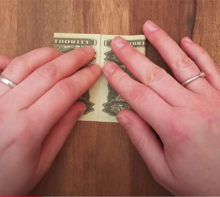 dollar bill heart material