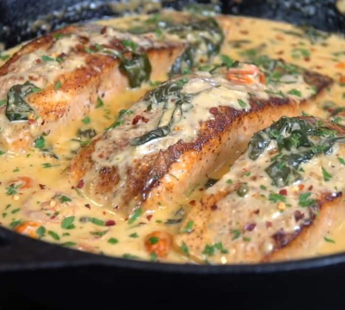 Quick and Easy Creamy Tuscan Salmon Pasta Ingredients